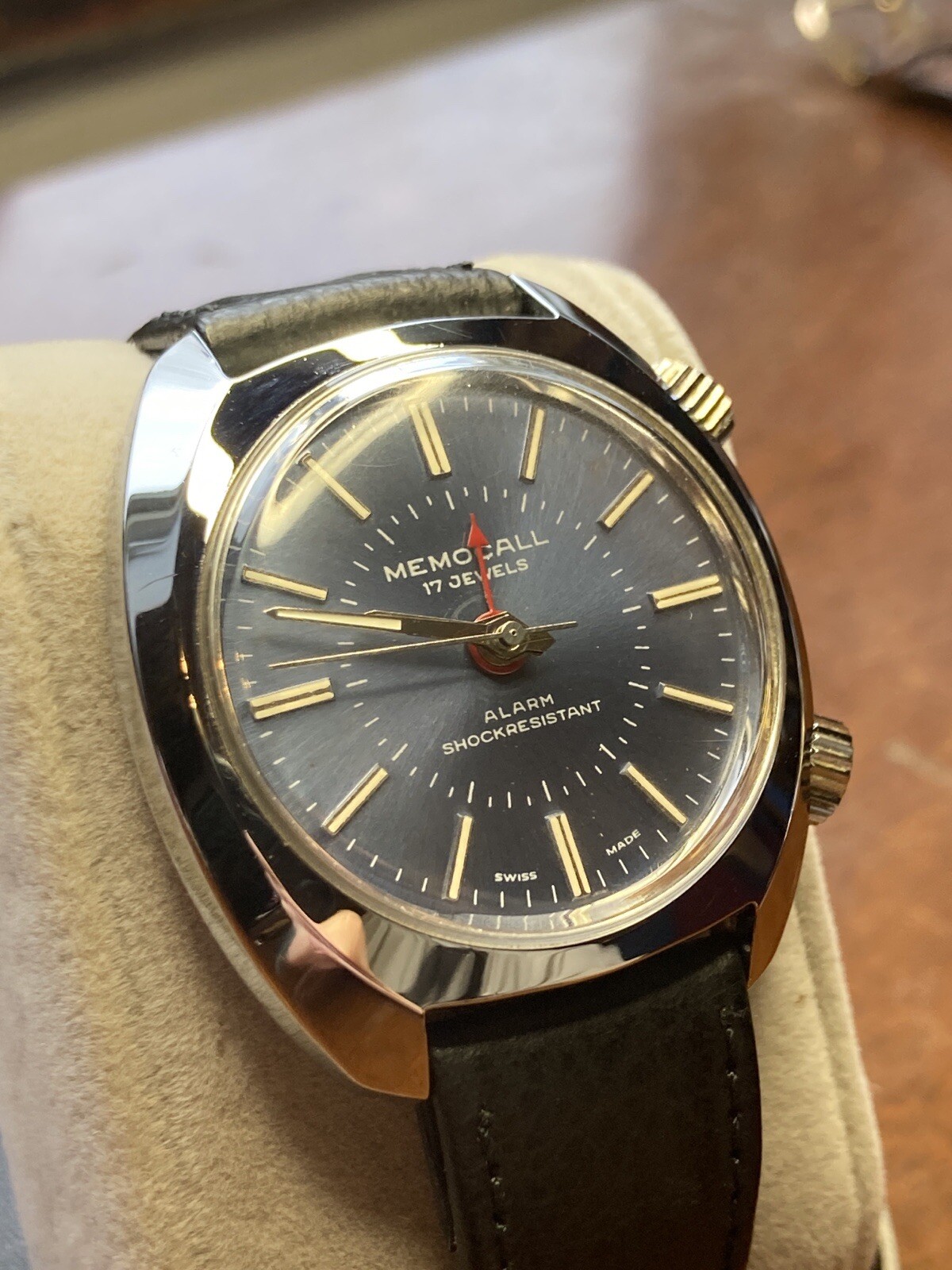 Swiss Alarm Memocall - 1970s Mens Watch, Working Well