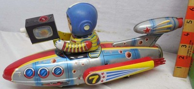 tin rocket toy