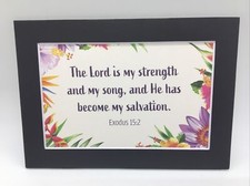 New Handmade 5x7 Matted 4x6 Religious Scripture Inspirational Free Ship 168