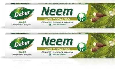 2 X 300g Dabur HERBAL NEEM Herb'l NEEM GUM CARE TOOTHPASTE 2X300g LARGER pack