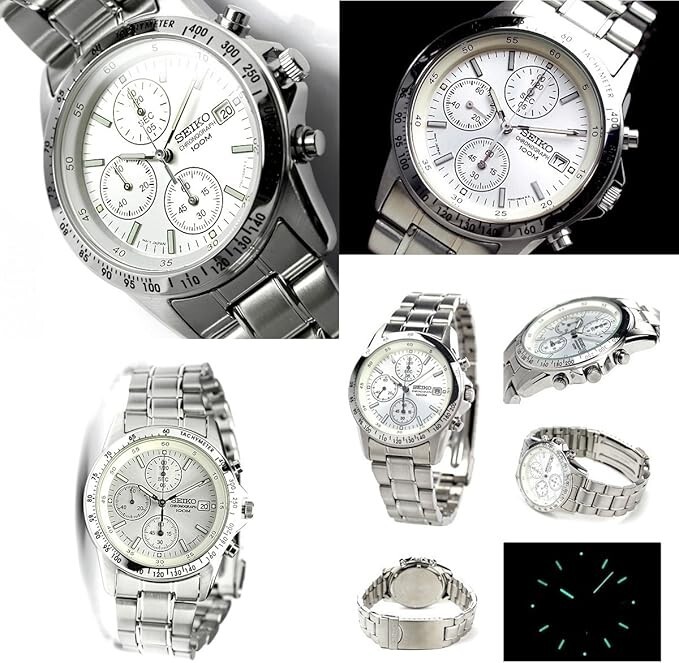 SEIKO クロノグラフ 時計 ホワイト ギャラリー：時計愛好家待望の自動巻きクロノグラフ搭載モデル