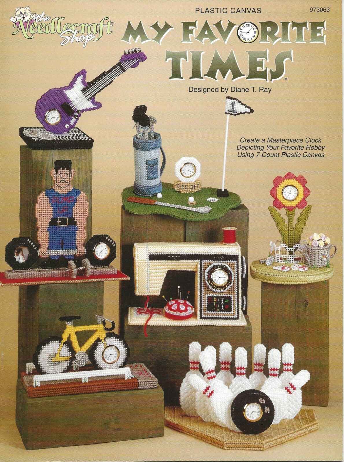 My Favorite Times Plastic Canvas Sewing Machine Pincushion Heavyweight Garden