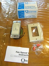 Quorum International Ceiling Fan Wall Control Almond Fan/Light Slider 7-1191-10
