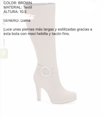 Botas cafes altos de mujer. ANDREA | eBay
