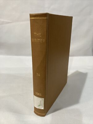 The Writer Magazine Hardcover Bound Volume 74  1961   (BM51)