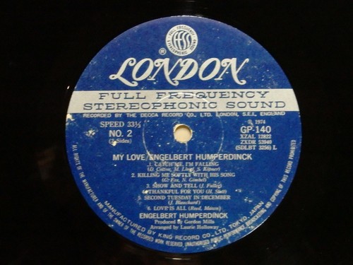 Engelbert Humperdinck – My Love GP-140 Japan Insert Obi - Picture 6 of 7