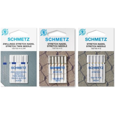 Schmetz Nadelsortiment Stretch/ Zwilling System 130/705H/ 12 Nähmaschinennadeln