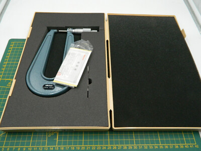 Mitutoyo 118-118 Bügelmessschraube tiefem Bügel 0-25 mm Outside Micrometer