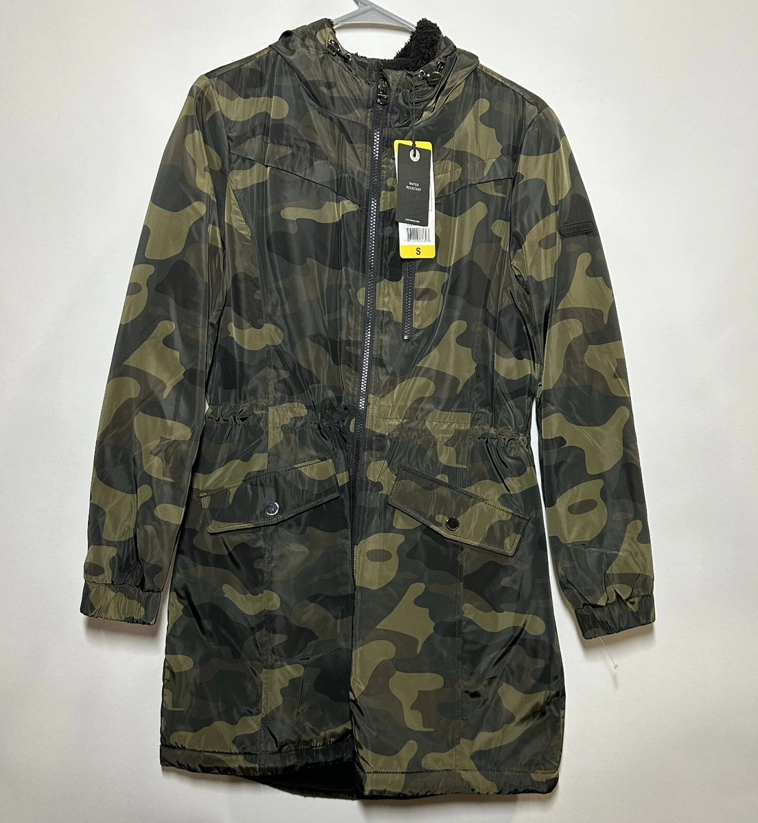 Women's Lucky Brand Water Resistant Sherpa Jacket Small Camo