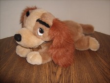 Disney Lady And The Tramp LADY Plush Dog with collar  Tag 15" Long