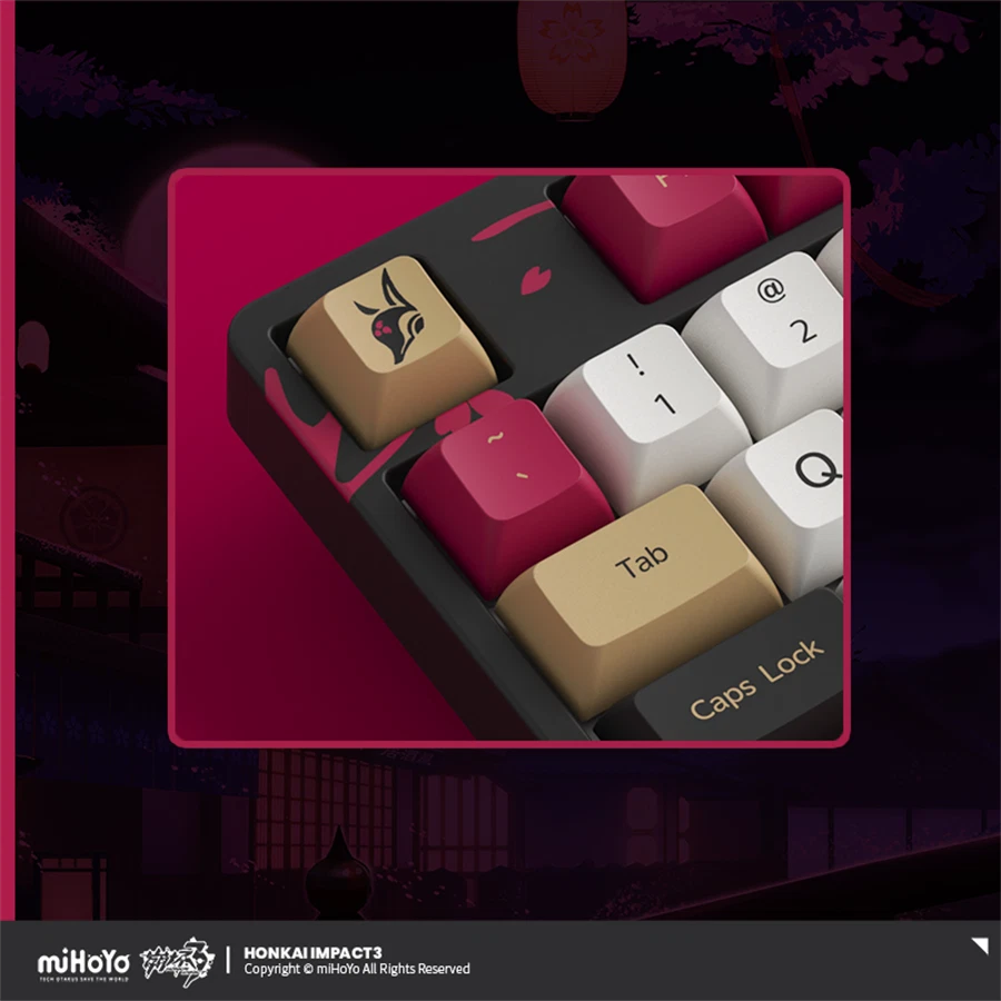 Honkai Impact 3 Yae Sakura RGB Mechanical Keyboard Darkbolt Jonin CS Silver Axis - Image 4 of 4