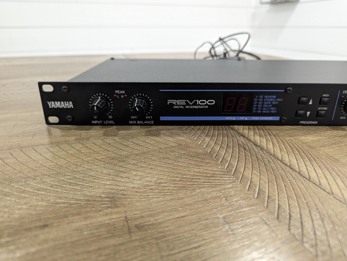 Yamaha REV100 - Digital Reverberator Effect Processor Tested And