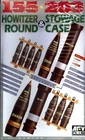 AFV Club 1/35 AF-35017 155mm & 203mm Howitzer Round & Stowage Case