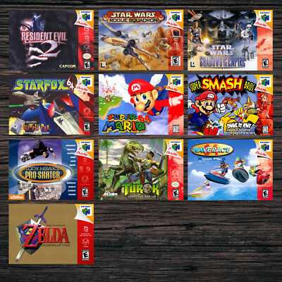 Nintendo 64 Box Art A4 Prints (297x210mm) (N64) | eBay