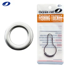 OCEAN CAT Single Ring Stainless Steel Saltwater Fishing Tackles Solid Snaps Clip