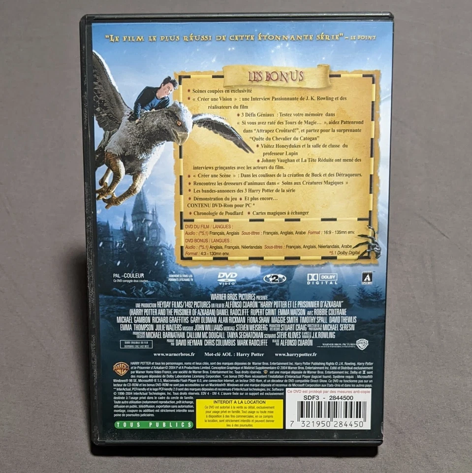 Harry Potter et Le Prisionnier d'Azkaban Edition Collector Double DVD - Image 3 of 3