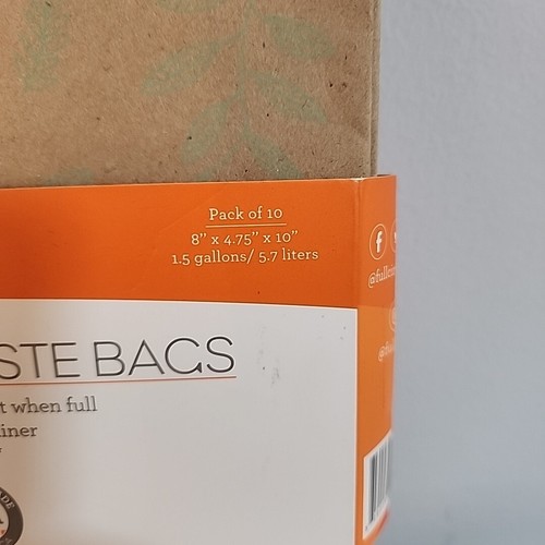 Kitchen Food Waste Bag-10 Bags Compostable paper Bag - Leak Resistant 1.5 gallon - Picture 3 of 13
