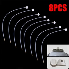 8Pcs Fluid Film Aerosol Nozzle Extension Hose white For Aerosol Cans Spray 50cm