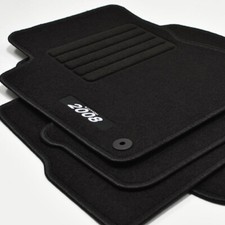 Mattenprofis Velours Logo Fußmatten für Peugeot 2008 I ab Bj.2013 - 2018 sw