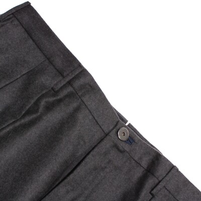 Incotex NWT Pleated Dress Pants Size 54 (38 US) Carrot Fit in Gray Melange Wool