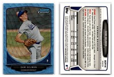 2013 Bowman Chrome Prospects Blue Wave Refractor #BCP110 Sam Selman