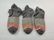 Bombas Tri-Block Marled Ankle Socks Lot Of 3 Pairs Size M