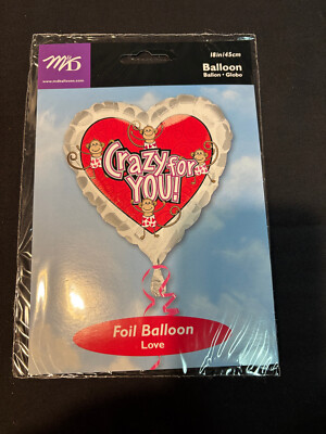 Crazy For You Valentines Monkey 18'' Helium Balloon Party Decoration Refillable