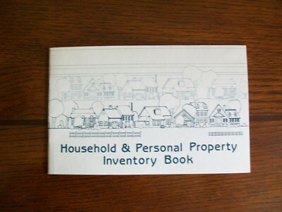 Household & Personal Property Inventory Book  (Booklet Style)
