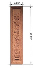 Hand Carved Solid Hardwood Applique/Wall Plaque 28"Tall