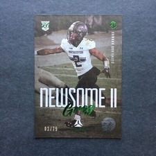 Greg Newsome II 2021 Luminance Green Rookie 2/75 Jersey Number, #134 Browns RC