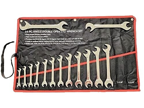 URREA 3-teiliges Box-End Schlüssel-Set – 7/16-3/4 Zoll, Halbmond-Schraubenschlüssel Mit Aufbewahrungstasche