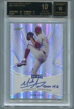 MLB 2013 Leaf Mark Appel Refractor #BA-MA1 (AU) BGS 10 Black Label Pristine