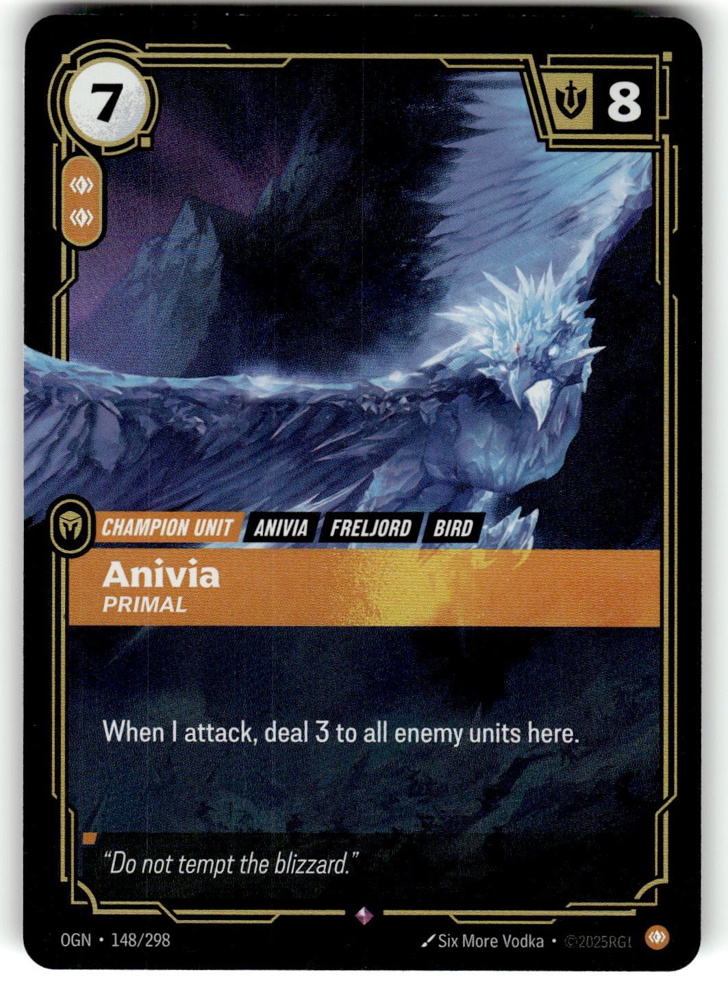 2025 League of Legends - Origins Card OGN-148 Anivia, Primal Foil