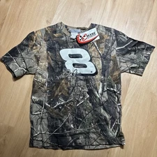 Vintage Dale Earnhardt Jr Youth Camo Real Tree Shirt Medium Chase Authentics NWT