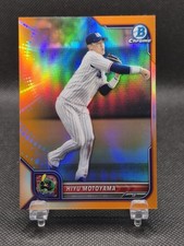 2022 Bowman Chrome NPB Hiyu Motoyama 1st Orange Refractor /25 #121 Rookie SP