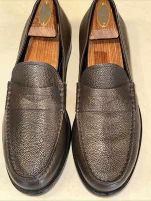 Hugo Boss Mens Brown Leather‎ Loafers Dress Shoes Size 9.5 Hugo Boss Men main image 2
