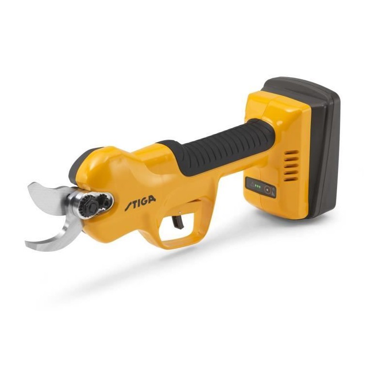 Sécateur STIGA SC 100e kit avec lames en acier et coupe de 30mm