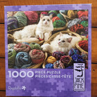 Jack Pine Puzzle Co 1000 pcs Ragdoll Cats & Yarn Puzzle Very good cond — photo 1