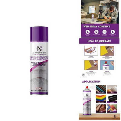 #ad Wide Spray 12oz Multipurpose Spray Adhesive for DIY amp; Upholstery Needs $27.97