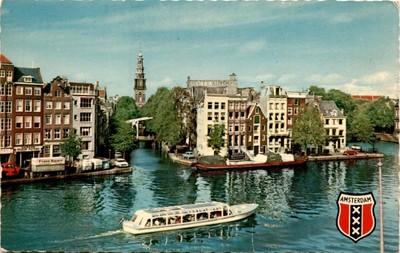 Frans, Amsterdam, XXX Vitacolor, Binnen-Amstel, Groenburgwal, Postcard