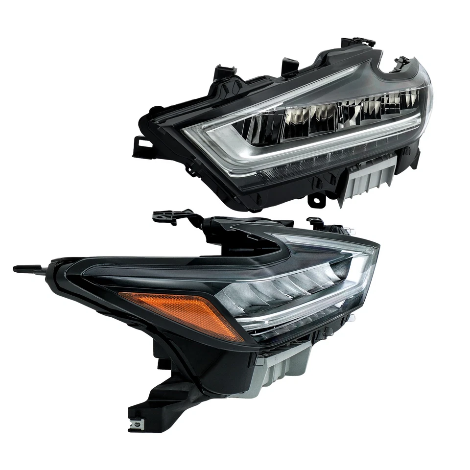 Headlights LH&RH Chrome「Full LED」Fit For 2019 2020 2021 Nissan Maxima Projector - Image 2 of 4