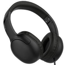 E5 Wired Headphones for Kids Foldable  3.5mm Jack Tangle Free Nylon Wire Ste...