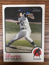 2022 Topps Heritage #OB-TS Tom Seaver Oversized 1973 Topps Box Toppers