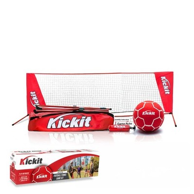 Kickit Soccer Tennis Game Set, Portable 6.5' Wide x Original x 2', Red