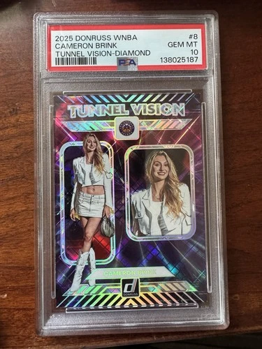 2025 Panini Donruss WNBA - Diamond - Tunnel Vision - Cameron Brink - PSA 10