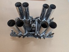 Vintage Hilborn 265-c-8d Sbc 23 Big 2 Fuel Injection Injector W Chrome Stacks