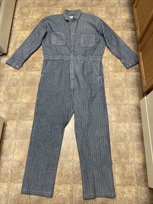 Vintage Red Kap Coveralls Herringbone Work Farm Mechanic *44/48 READ -EUC