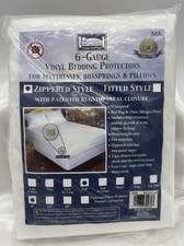 BedBug Solution Heavy Duty Vinyl Mattress Protectors Zip Full 54 x75 Depth 9