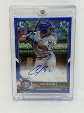 R60,707 - 2018 Bowman Chrome Rookie Autograph Blue Mojo Charcer Burks #/150