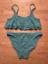 H&M, Bikini, Größe: 146/152, Elasthan/Polyamid/Polyester, Türkis, top Zustand 
